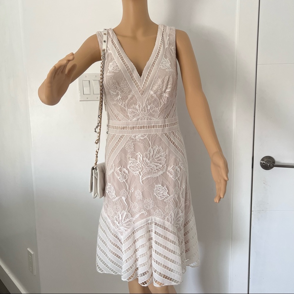 Tadashi Shoni Dresses | Women’s Ivory Lace Pattern Dress